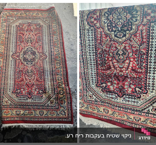 ניקוי שטיח בעקבות ריח רע.